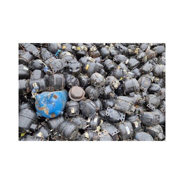 Dismantled compressor motor part