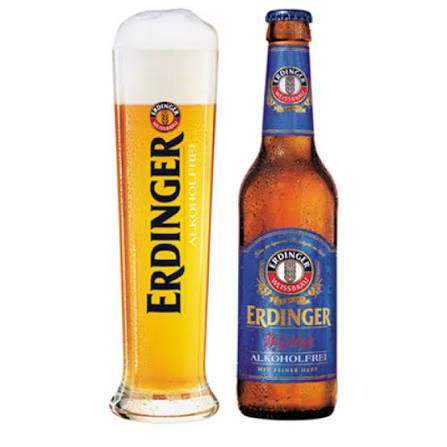 Erdinger Alkoholfrei Non-Alcoholic Wheat Beer 0.0% in packaging