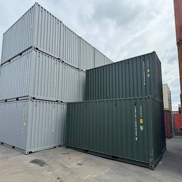 used container on site