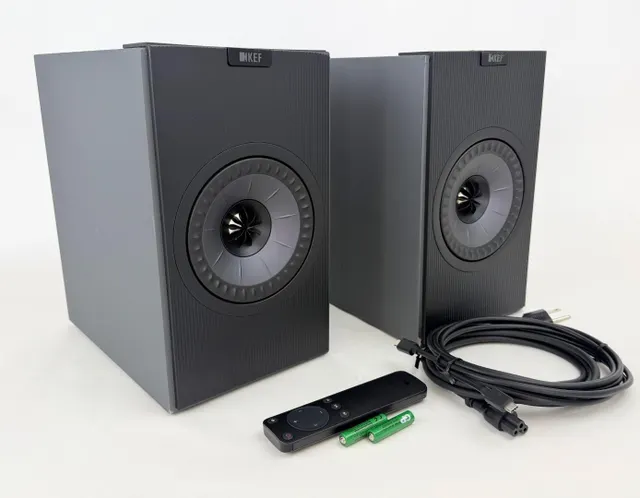 KEF Coda W Wireless HiFi Speakers Dark Titanium