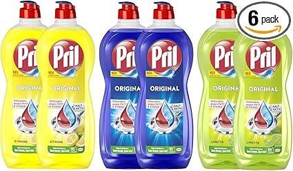 PRIL 6 x 675 ml Dishwasher Detergent Set