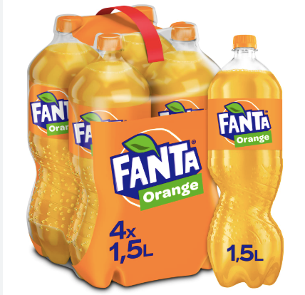 Fanta Orange Bottle Stack