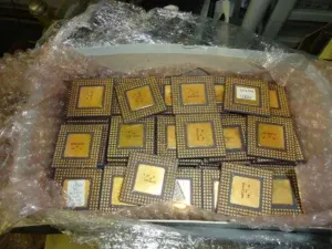 486 CPU Scrap with Gold Pins