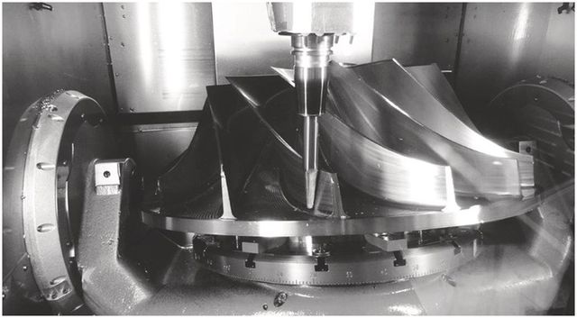 CNC Machined Turbomachinery Impeller Component