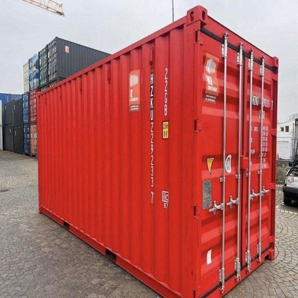 Container with loading equipment