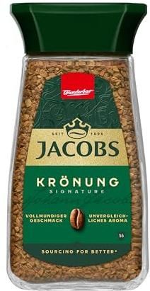 Jacobs Krönung coffee with glass jar detail