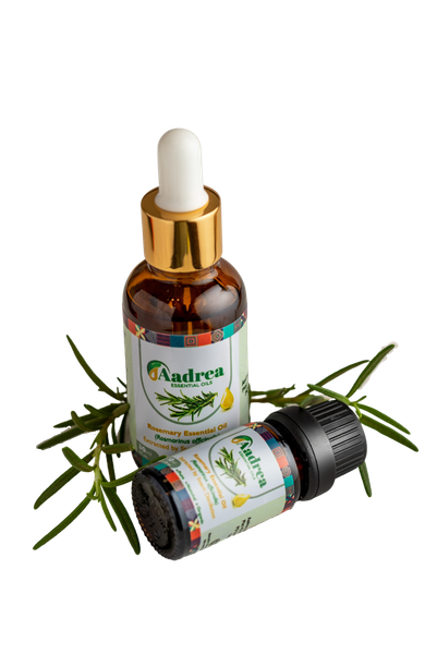 Rosemary Essential Oil in Glass Vial