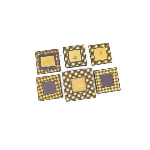 386 CPU Scrap with Gold Pins