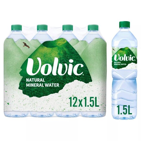 Volvic Natural Mineral Water 12 × 1.5L