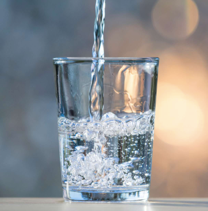 Clear Mineral Water Bottle
