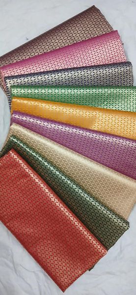 Handloom Silk Brocade Fabric - Traditional Motif