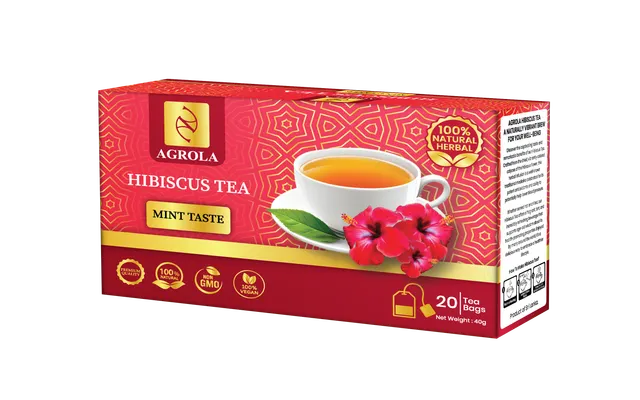 Agrola Ceylon Hibiscus Spearmint Herbal Tea