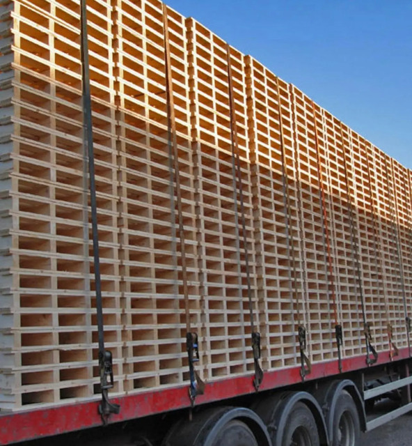EPAL Pine Wood Pallet - Front View