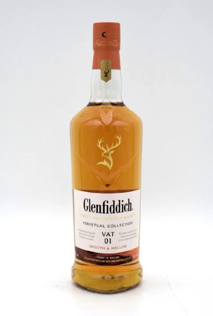 Glenfiddich 15 Year Single Malt bottle with a glass of whisky