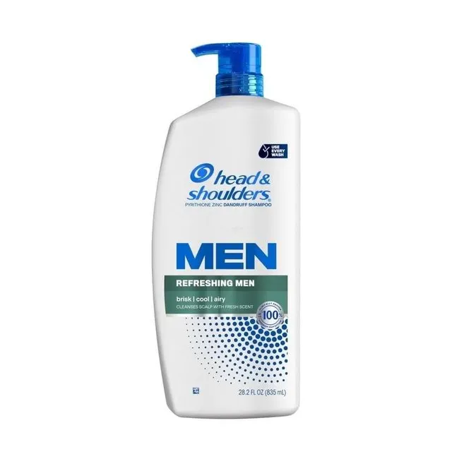 Head & Shoulders Men's Shampoo label closeup