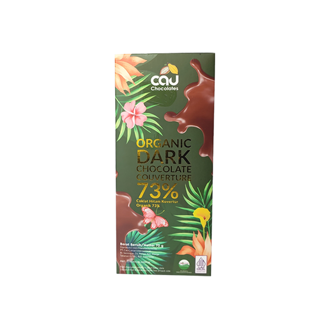 Organic Dark Chocolate 73% – Premium Bali Cocoa
