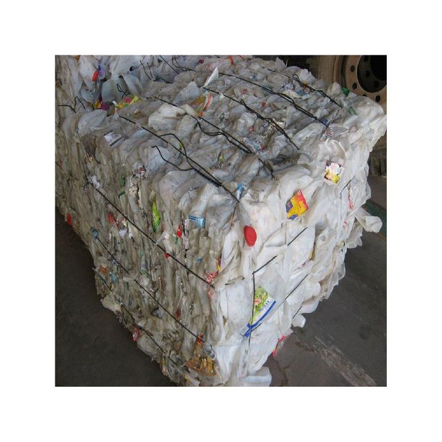 HDPE milk bottle scrap in clean condition