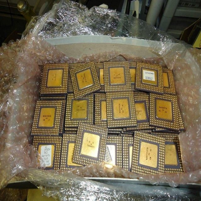 Cpu Ceramic Processor Gold Pin Scrap