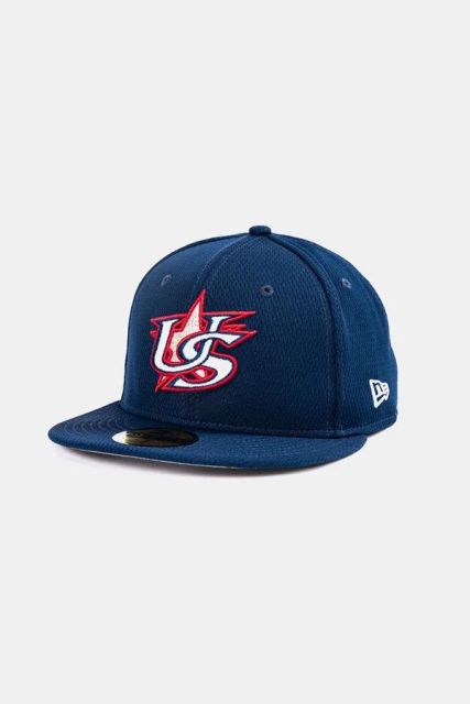 Custom Navy 59FIFTY-Style Fitted Baseball Cap side view