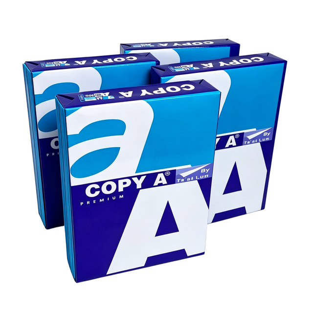 Stack of A4 copy paper sheets