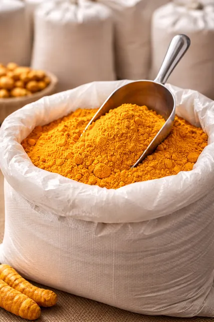 Fresh Turmeric Roots and Powder