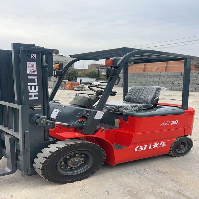 Forklift in warehouse or storage environment
