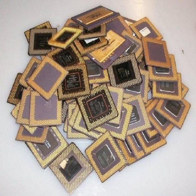 Cpu Ceramic Processor Gold Pin Scrap