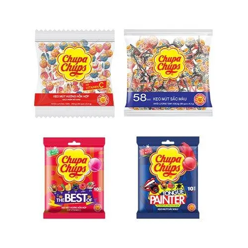 Chupa Chups assorted fruit candy lollipops