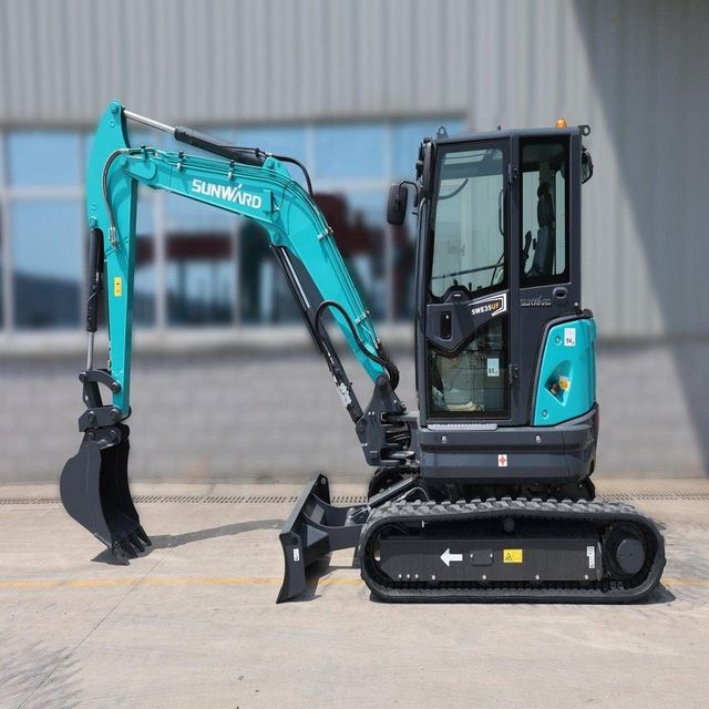 Sunward SWE90E Excavator - Side View