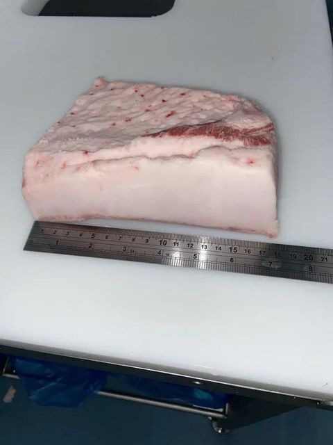 Iberian pork back fat - industrial packaging