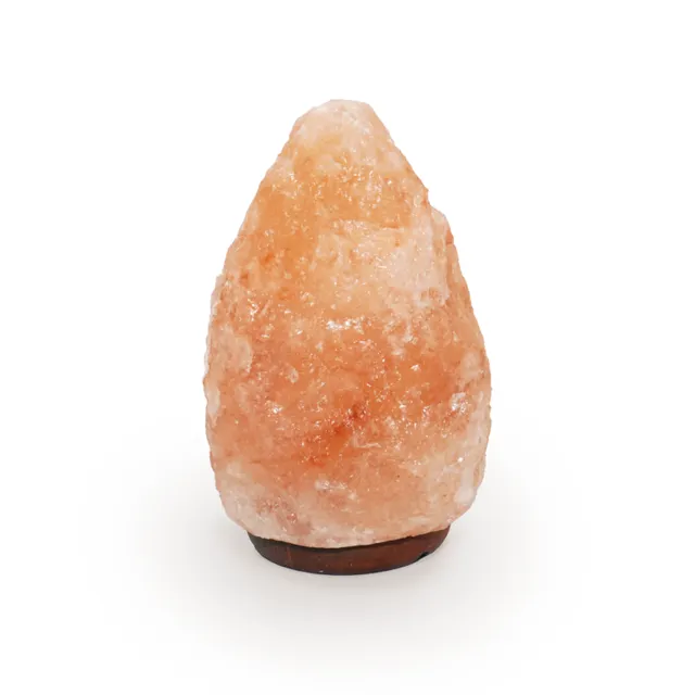 Salt Lamp Illuminated Orange Glow