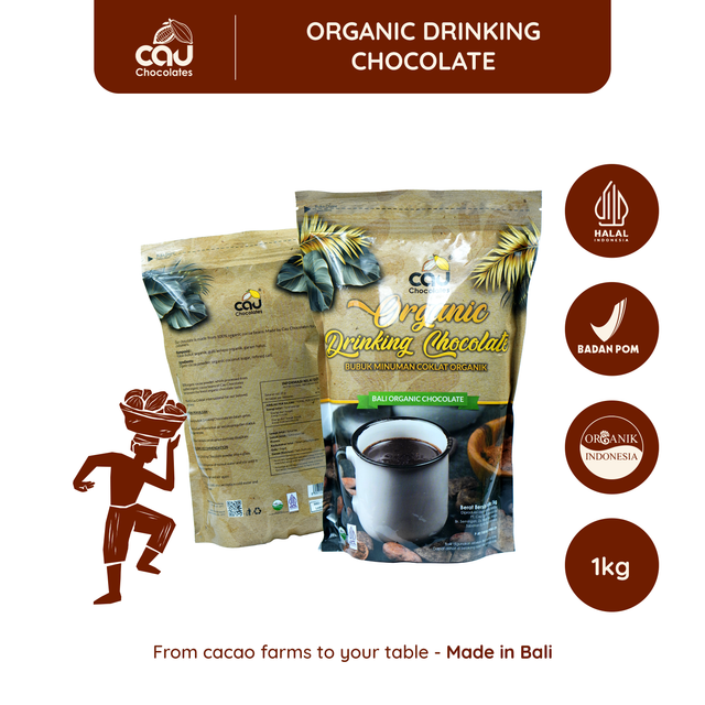 Organic Drinking Chocolate in Packaging