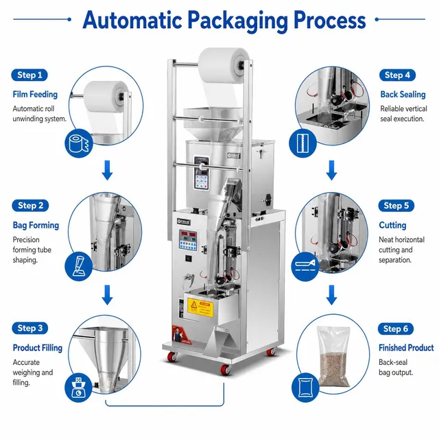 Close-up of Control Panel on XT-100g Packaging Machine