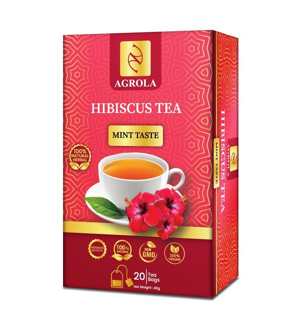 Agrola Ceylon Hibiscus Spearmint Herbal Tea