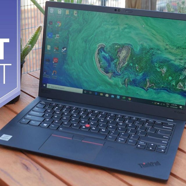Lenovo ThinkPad Laptop Opened Display and Keyboard