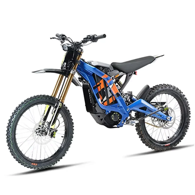 Electric Dirt Bike with Rider