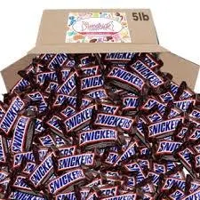 Snickers Fun Size Candy Bars Bulk Bag Front View