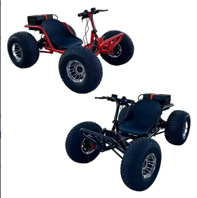 All-terrain electric go-kart front view