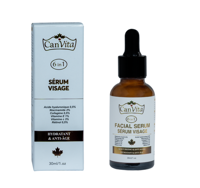 CANVITA Moisturizing 6 in 1 Face Serum packaging