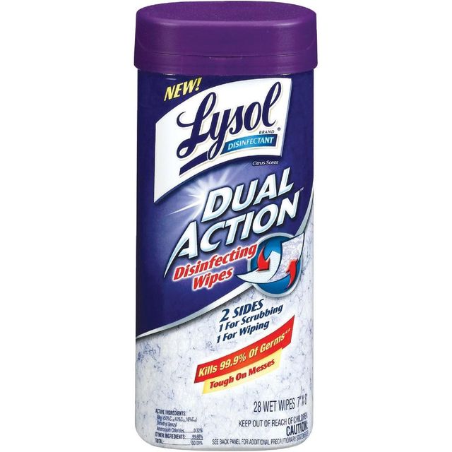 Lysol Citrus Disinfecting Wipes - Canister Detail
