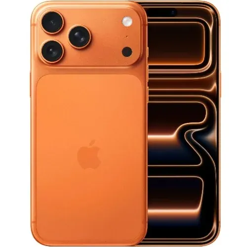 iPhone 17 Pro Max Cosmic Orange Side View