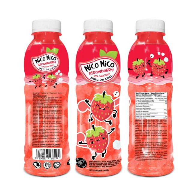 Nata de coco juice bottle