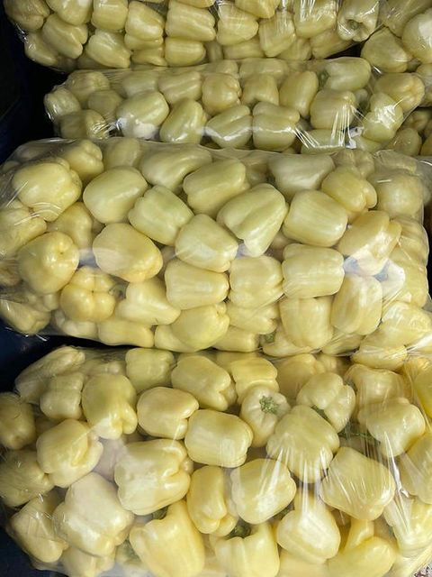 Fresh Yellow and Red Bell Peppers