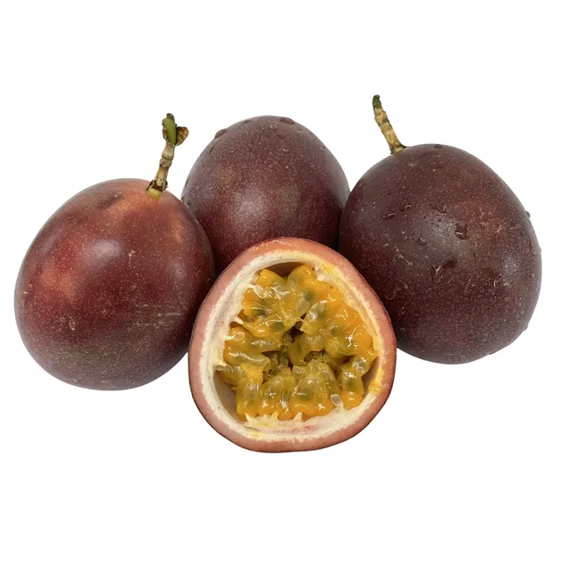 Fresh Purple Ripe Passion Fruits Image 3