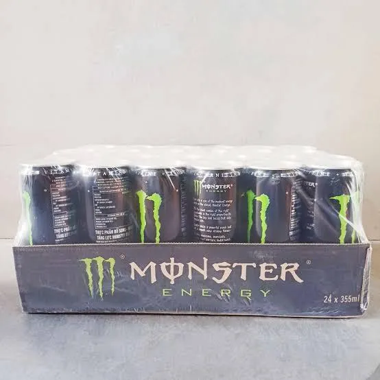Factory-direct Monster Energy pallets ready for export