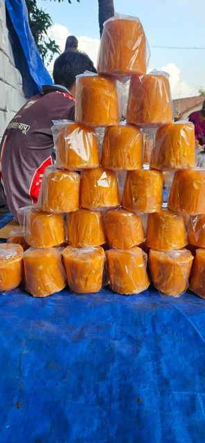 Traditional packed jaggery cones