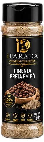 Black Pepper Powder Jar 50g - iPARADA Front View