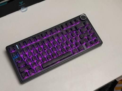 Aula F75 Wireless Keyboard with Control Knob Closeup