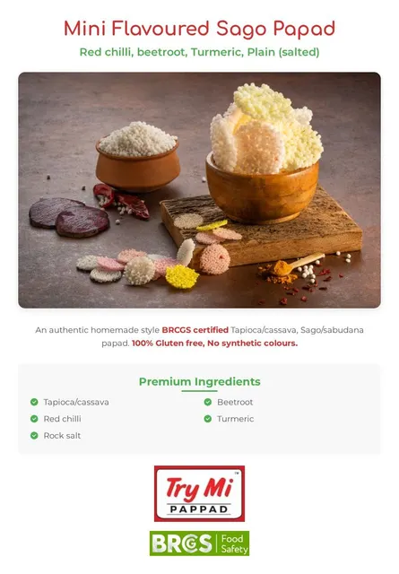 Mini Flavoured Sago Papad Product 2