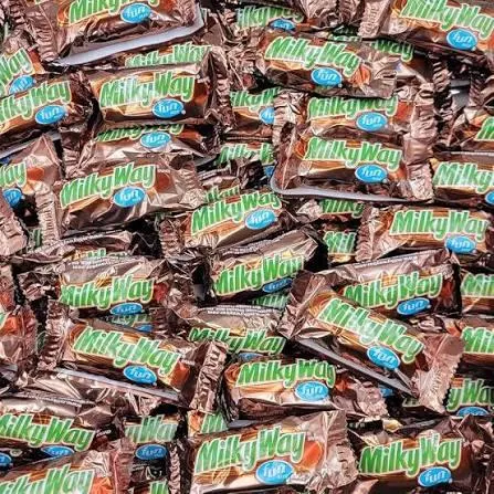 Milky Way Fun Size Milk Chocolate Candy Bars bag front view